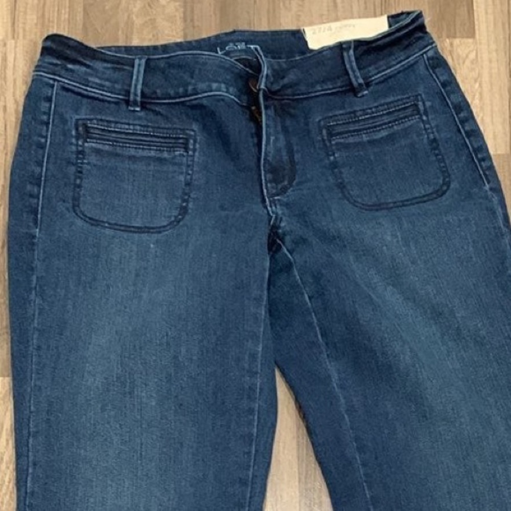 Loft wide leg curvy jeans